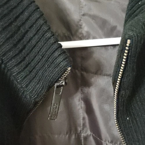 Kenneth Cole Reaction Men's Black Cotton Blend Overcoat Zip/Button L image 3