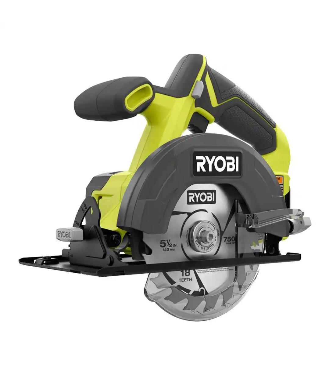 Ryobi One+ 18V 5 1/2 in Circular Saw W/ Blade Cordless Tool Only Model PCL500B