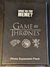 WHAT DO YOU MEME? GAME OF THRONES PHOTO EXPANSION PACK Game USED/100% COMPLETE