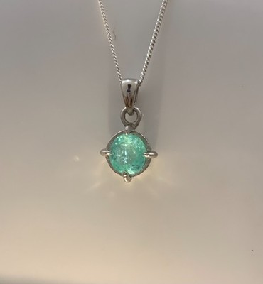 Paraiba Copper Manganese Bearing Tourmaline Pendant 1.22 CT