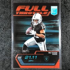 2024 Donruss Elite Football TRE TUCKER Full Throttle Red 26/75 #18