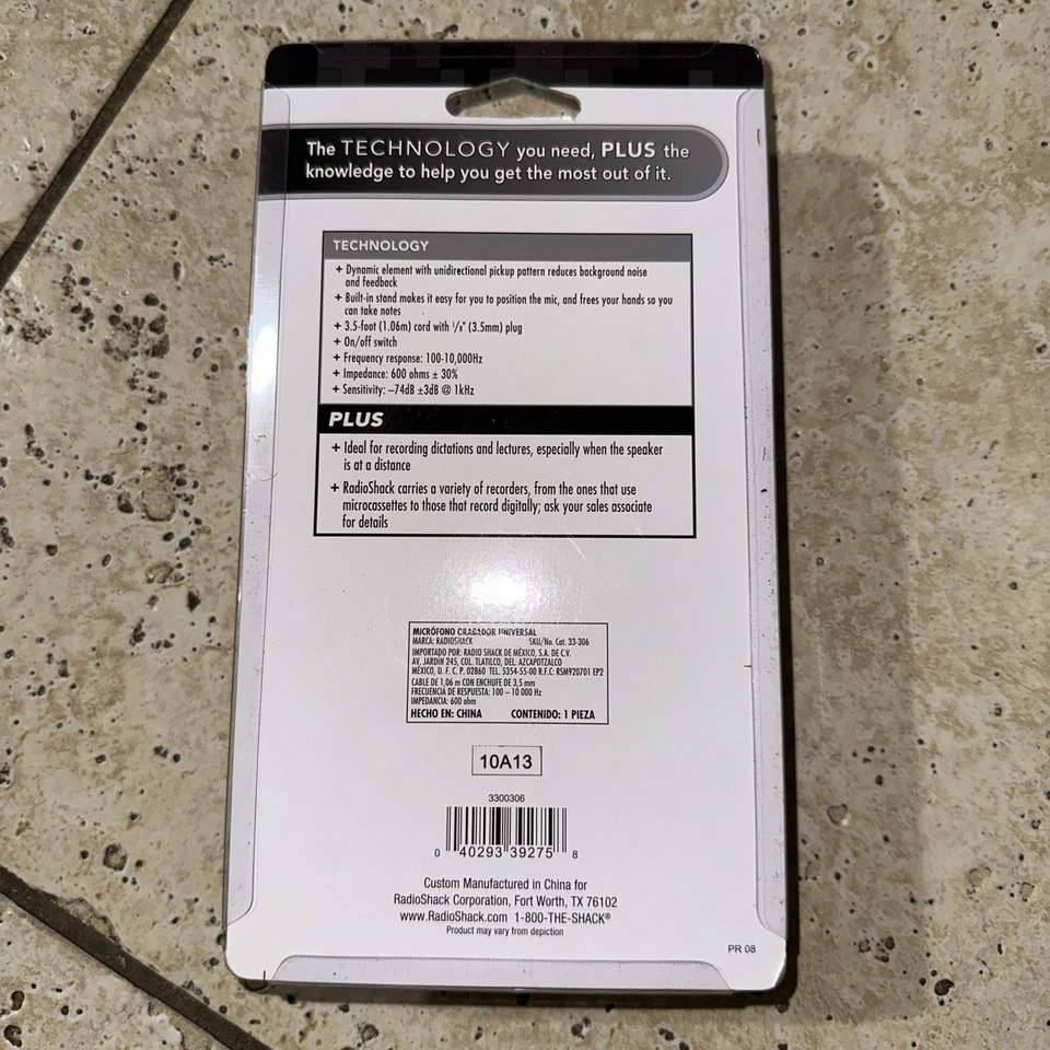 RadioShack Unidirectional Dynamic Universal Recorder Microphone NEW - Image 4 of 4