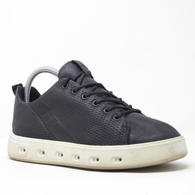 Ecco Street 720 Gore-Tex Black Leather Sneakers Shoes Womens 38 US 7-7.5