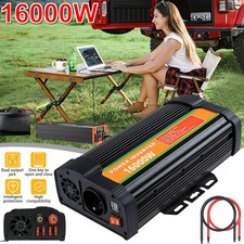 16000W Power Inverter Car/Home 12V DC to 110V AC Converter Suitable for Home RV