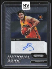 2021-22 Panini Chronicles National Pride Signatures Luis Scola Auto Indiana