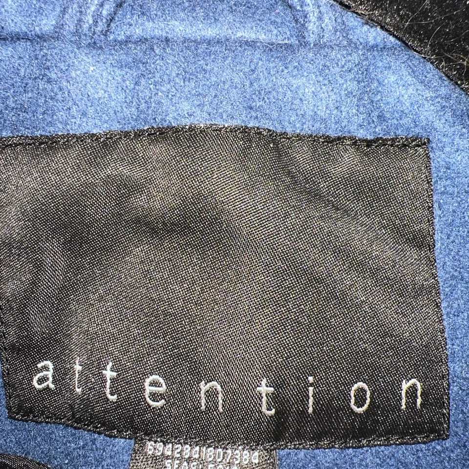 Atención Lana Talla S/C Mujer Azul Verde Azulado Lana Blazer/Chaqueta NUEVO* Foto 3 de 4