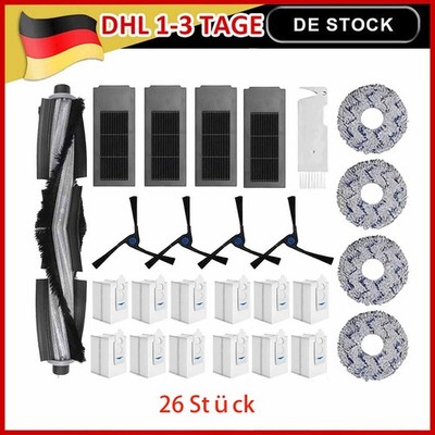 4-26x Main Brush Filter Set For ECOVACS DEEBOT X2 COMBO/X2 Omni/X2/X2 Pro/DEX86
