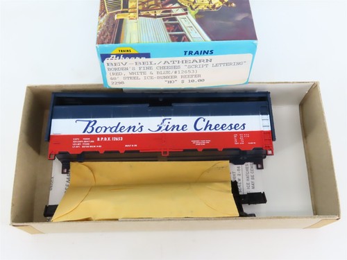 Kit Bev-Bel escala HO Athearn #2298 BPDX Borden's Fine Cheeses 40' refrigerador #12653 | Zustand: Used
