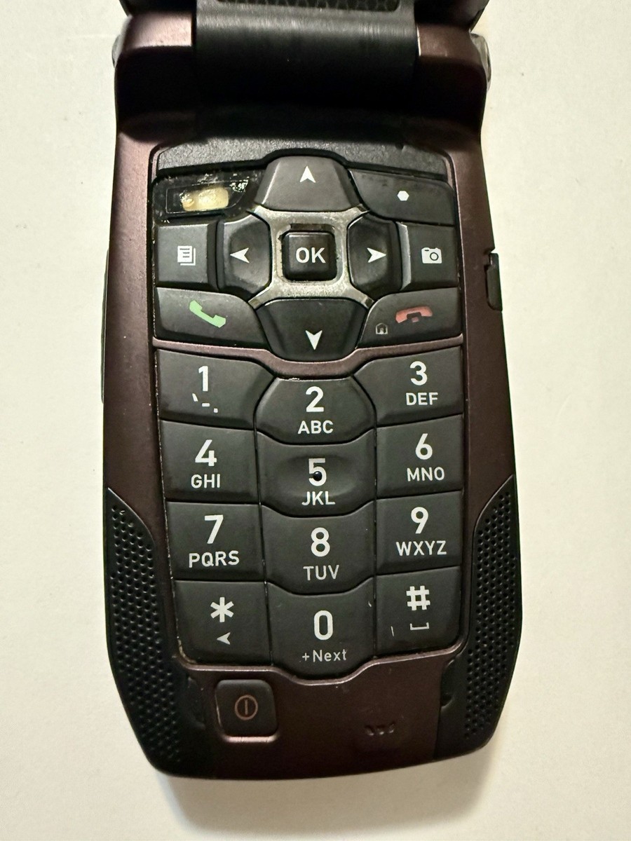 Motorola i880 Nextel iDEN Flip Phone Maroon Black PTT Rare AS-IS