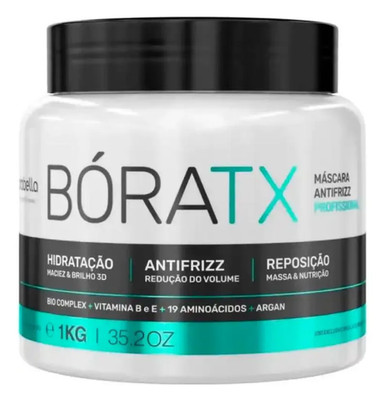 Borabella BóraTX Anti-Frizz Mask 35.2 oz Deep Repair & Smoothing Hair Tratament