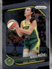 Nika Muhl #127 2025 Panini Prizm WNBA Green Prizms Seattle Storm