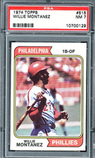 1974 Topps Willie Montanez #515 PSA 7