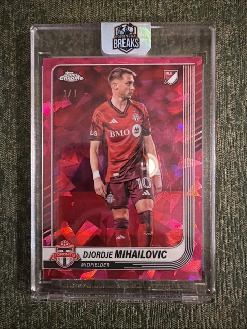 DJORDJE MIHAILOVIC 2025 Topps Chrome MLS Sapphire Edition Padparascha 1/1
