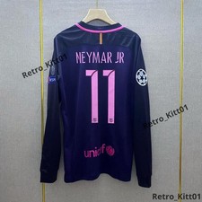Camiseta Neymar JR #11 FC Barcelona 2016/2017 Manga Larga Morado Retro M