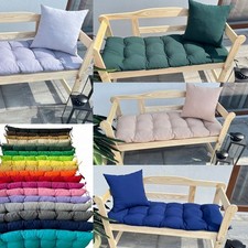Garten Bankauflage 8cm dick 40–200cm + GRATIS 40x40 Kissen | Outdoor Sitzkissen