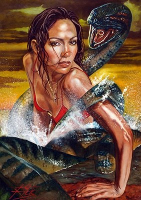 Anaconda / Creature Feature / Signed & Mounted Rick Melton Fine Art Print