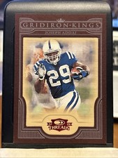 2008 Donruss Threads Pro Gridiron Kings Red Framed /100 Joseph Addai #PGK-7