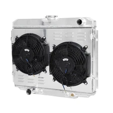 For 67-70 Ford Mustang Mercury 68-70 Cougar XR7 V8 379 3 Row Radiator+Shroud Fan