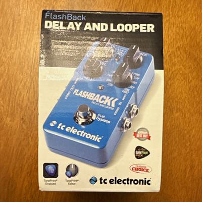 TC Electronic FlashBack Digital Delay & Looper Pedal for Electric Guitar