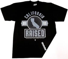 STREETWISE CAL STATE T-shirt Cali Raised California Tee Adult Men Black NWT