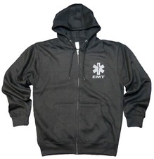 EMT Premium Zip up Fleece Hoodie with Reflective Decoration