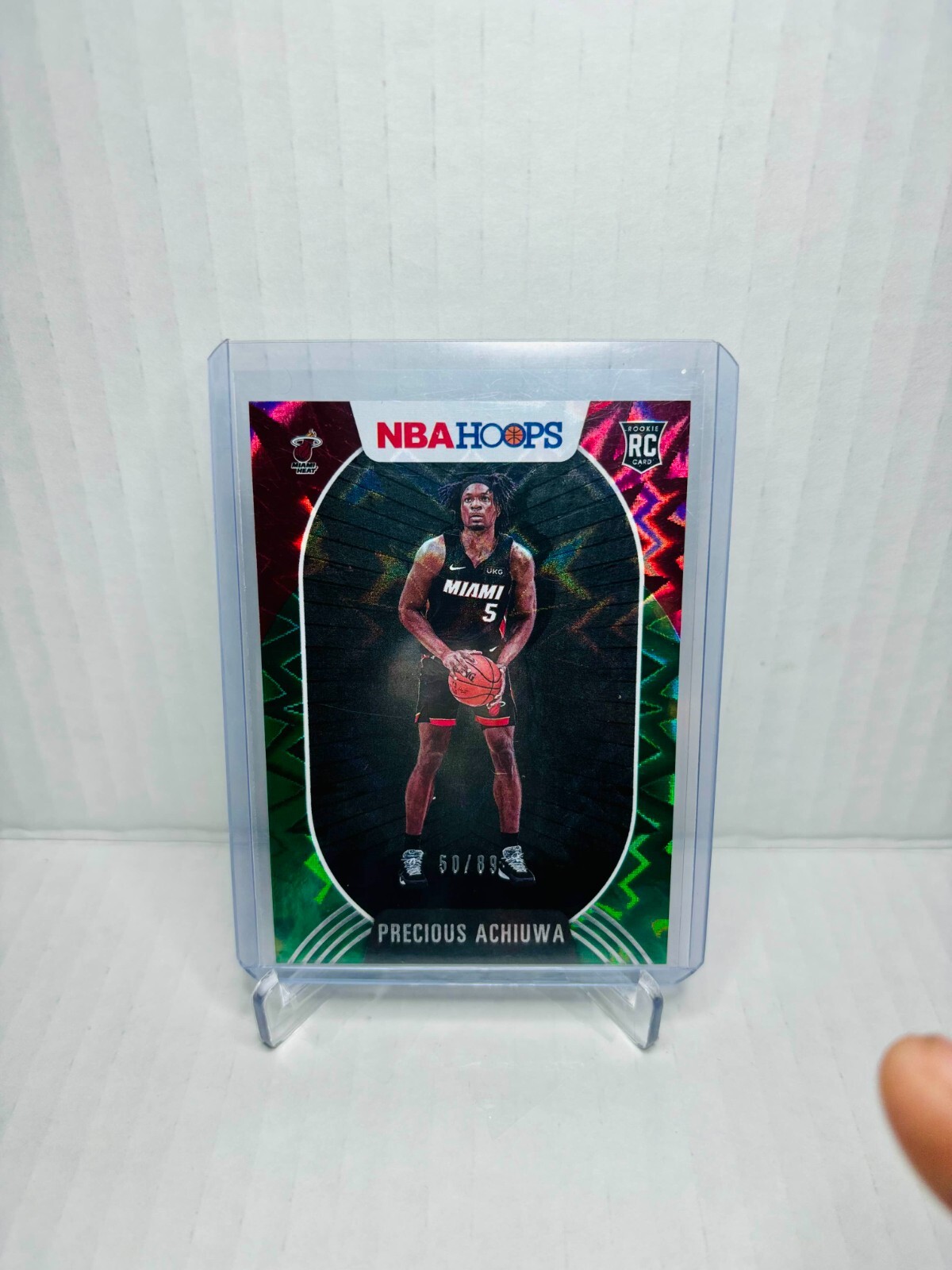 2020-21 Panini Hoops PRECIOUS ACHIUWA Rookie Green Explosion /89 #210 Heat