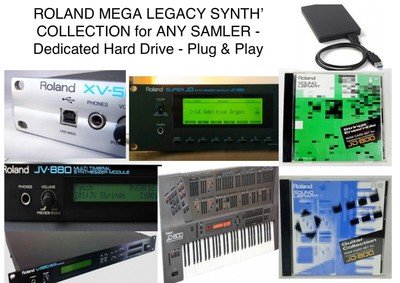 Roland Synthesizer Mega Hd Pack For Any Sampler Jd800 Xv5050 Jd990 Jv0 More Ebay