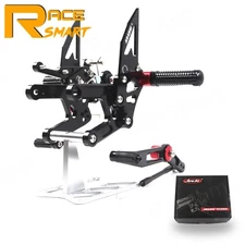 Arashi Adjustable Rearsets For Yamaha YZF R6 2024 2025 Rear Set Footrest Footpeg