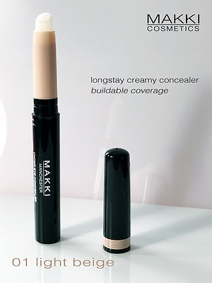 MAKKI HELLBEIGE CONCEALER LONG STAY CREME SEIDIGES FINISH ÖLFREI WASSERFEST