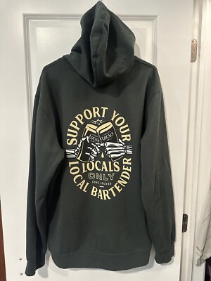 *LIMITED RELEASE* LOCALS ONLY  Support Your Local Bartender  Pullover Hoodie XL