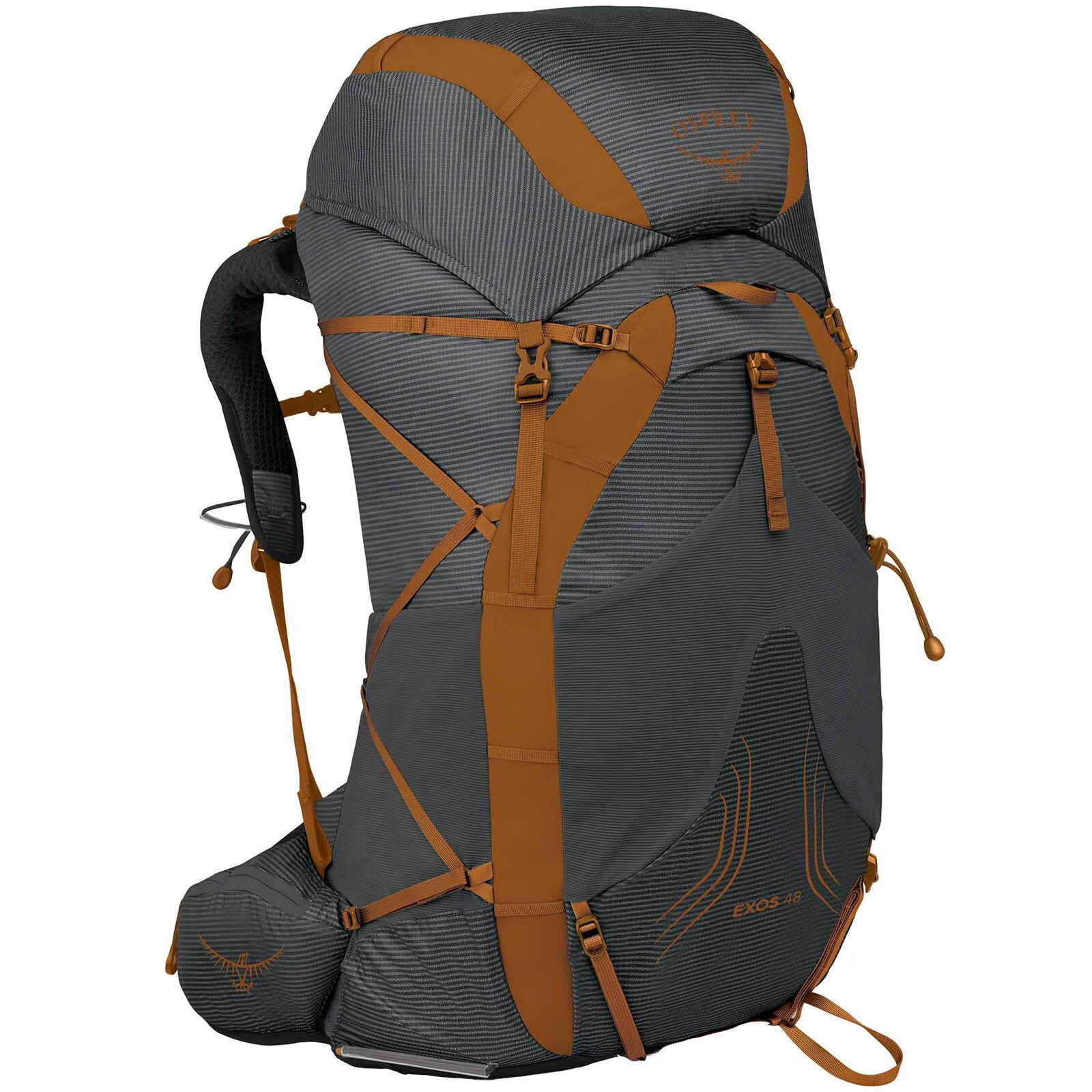 Osprey Exos 48 Mochila Senderismo Ligera Exterior Mochila Senderismo Trekking Carbón