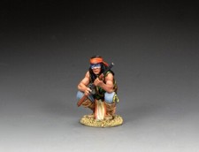 TRW192 Black Knife Crouching Apache Warrior by King and Country