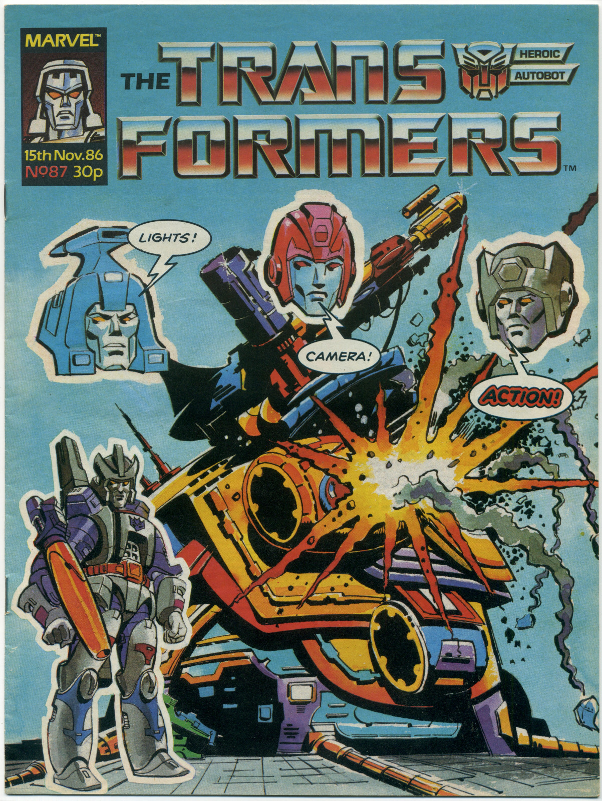 TRANSFORMERS 87; FN, Marvel UK 1986; Comic Comics; Target 2006