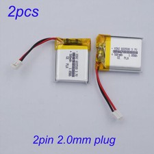 2pcs 3.7V 500mAh 1.85Wh Li-Polymer Rechargeable Li Battery 602530 JST-PH 2.0mm