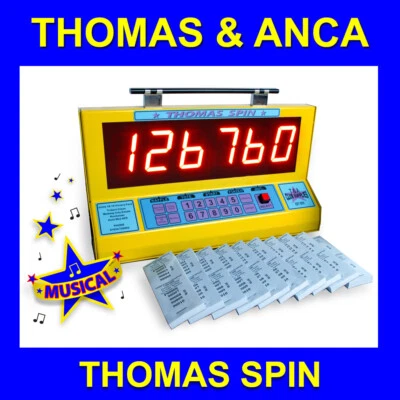 THOMAS & ANCA CLUB SUPPLIES Raffle Machine random number selector Thomas Spin Electronic Tote raffle tickets