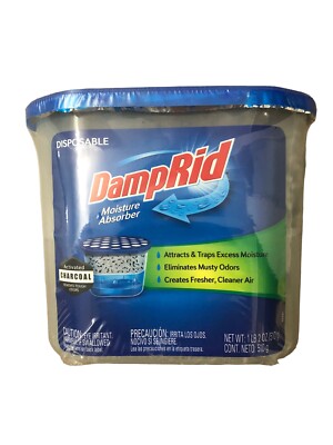 DampRid moisture absorber Advanced Charcoal Removes Touch Odors 1lb2oz disposabl