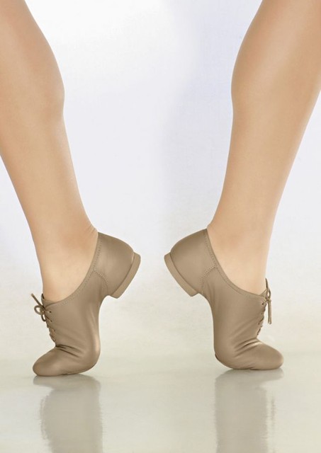 tan split sole jazz shoes