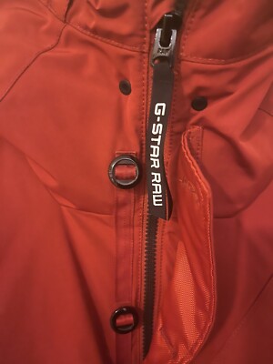 SALE!!!! G STAR RAW MENS COAT Size Small Burnt Orange w Hoodie