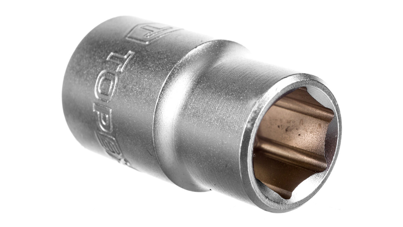 Socket 13mm 1/2 inch hexagonal CrV steel short 38D713 /T2UK