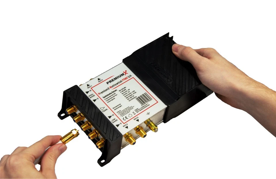 PremiumX PXMS 5/4 Multischalter SET HDTV SatTV LNB Quattro Digital 4 Teilnehmer - Bild 3 von 4