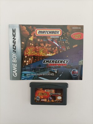 Matchbox Airland and Sea Rescue & Emergency Response GameBoy Advance US #N039