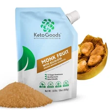 Monk fruit with allulose - baker's brown granules - perfect golden brown suga...