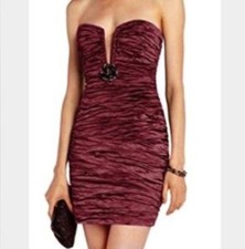 BCBG Max Azria Women's TRISTINA Ruby Strapless Mini Cocktail Dress  338