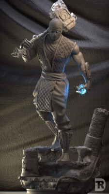 Sub Zero Resin Sculpture Statue Model Kit  size choices! Unpainted/Unassembled