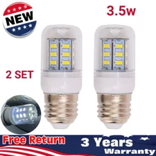 2pcs LED Refrigerator Light Corn Bulb E27 3.5W For Frigidaire Kenmore 5304511738