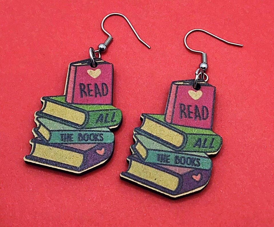 Book Lovers Earrings Book Earrings Fun Earrings Gift For Her eBay