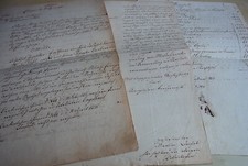 3 documents ERLANGEN & KRAFTSHOF 1855, estate tobacco manufacturer daughter DEIFEL