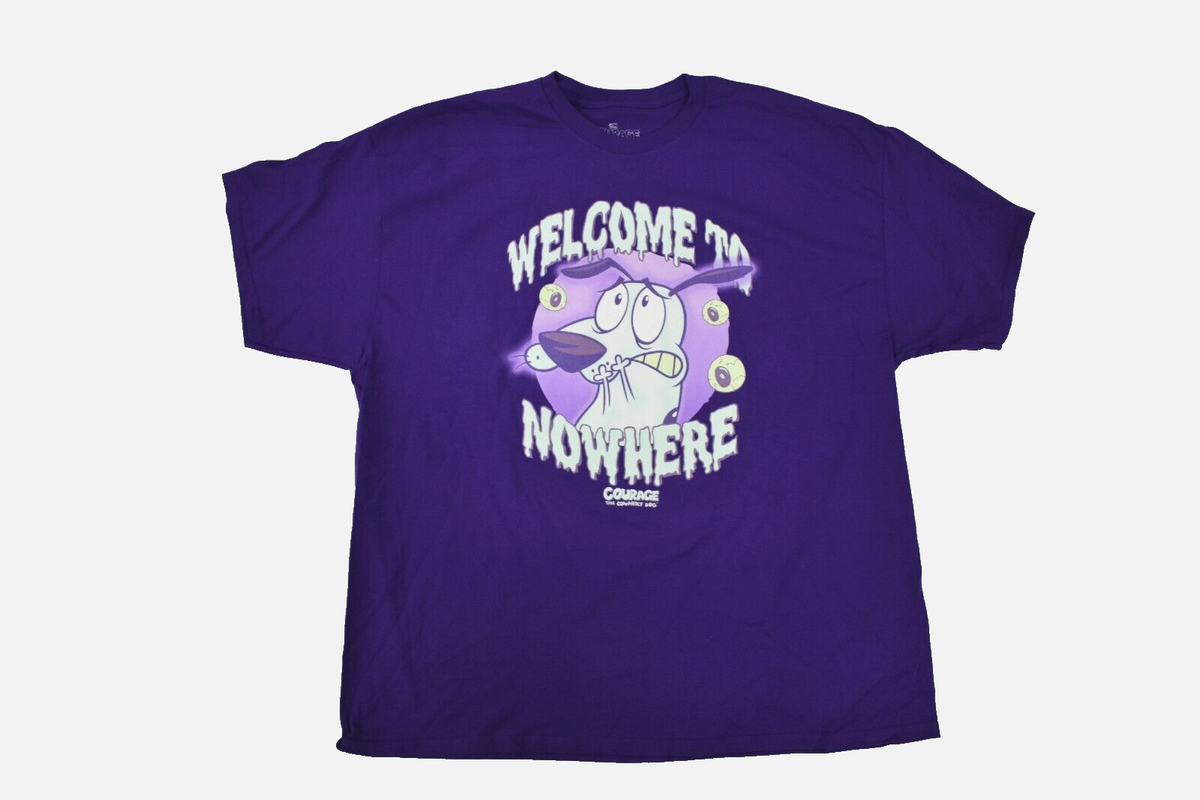 Courage The Cowardly Dog Mens Welcome To Nowhere Funny Cartoon