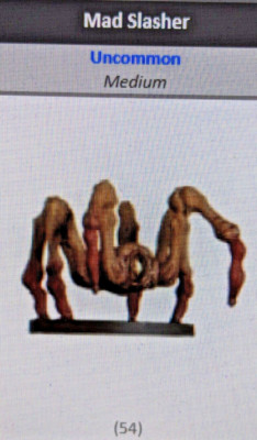 D&D miniatures Aberrations MAD SLASHER not Jack the Ripper kind #54 w/ stat card