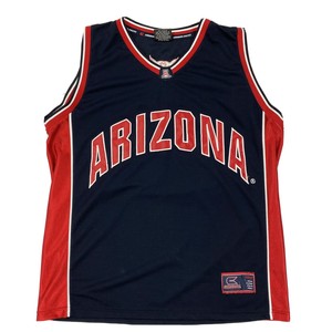 navy blue and red basketball jersey